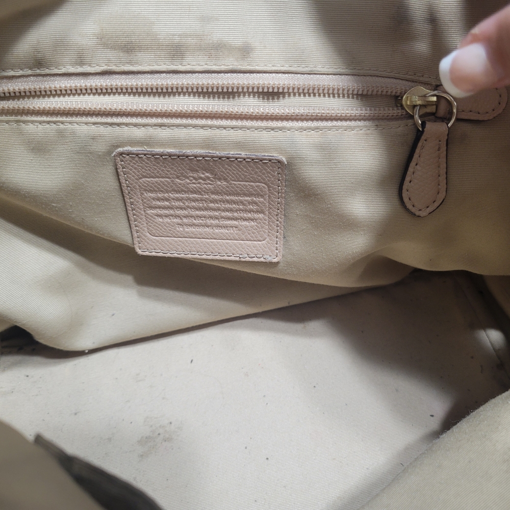 Coach‎ Tan Leather Tote Bag - Picture 9 of 14